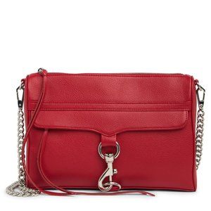 NWT Rebecca Minkoff Valentine MAC Red Leather Crossbody Bag